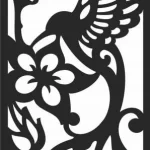 Panou Decorativ Colibri Gard Plasma cnc