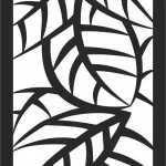 Panou Frunza Palmieri Decorativ Gard Plasma cnc